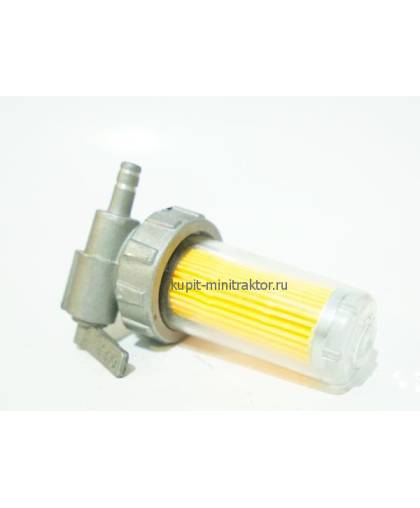 R180-R190-R195 Кран топливный в сборе с фильтром